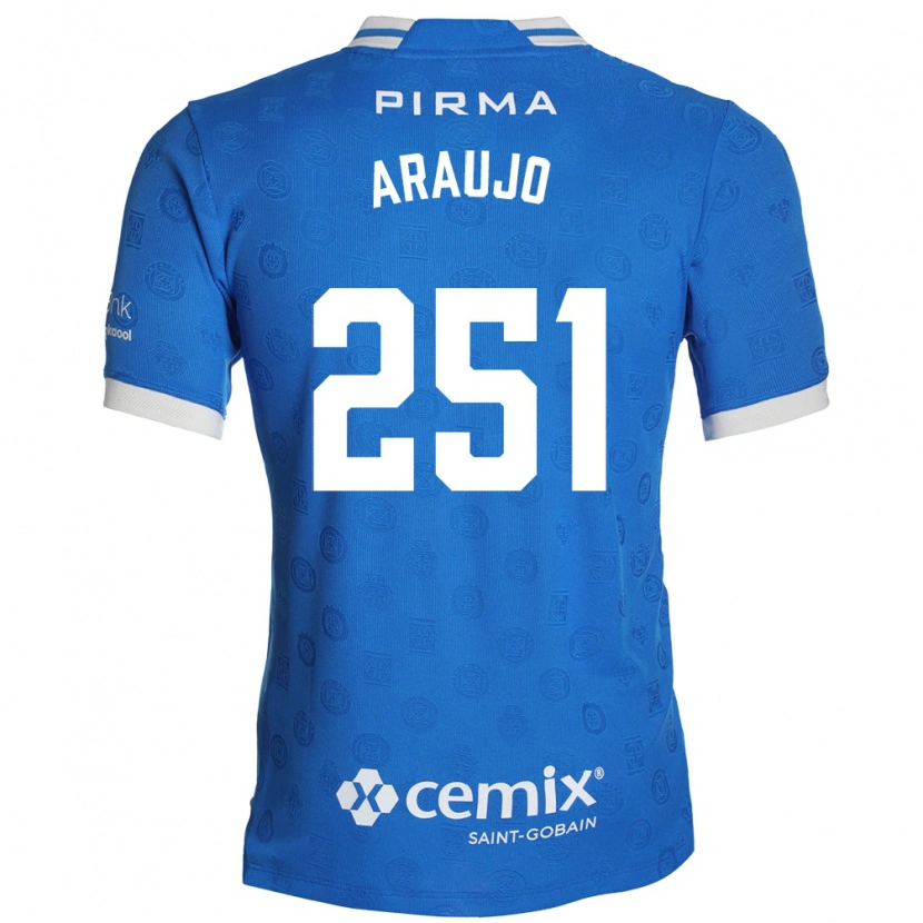 Danxen Criança Camisola Francisco Araujo #251 Azul Branco Vermelho Principal 2026/27 Camisa