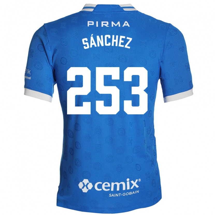 Danxen Criança Camisola Pablo Sánchez #253 Azul Branco Vermelho Principal 2026/27 Camisa