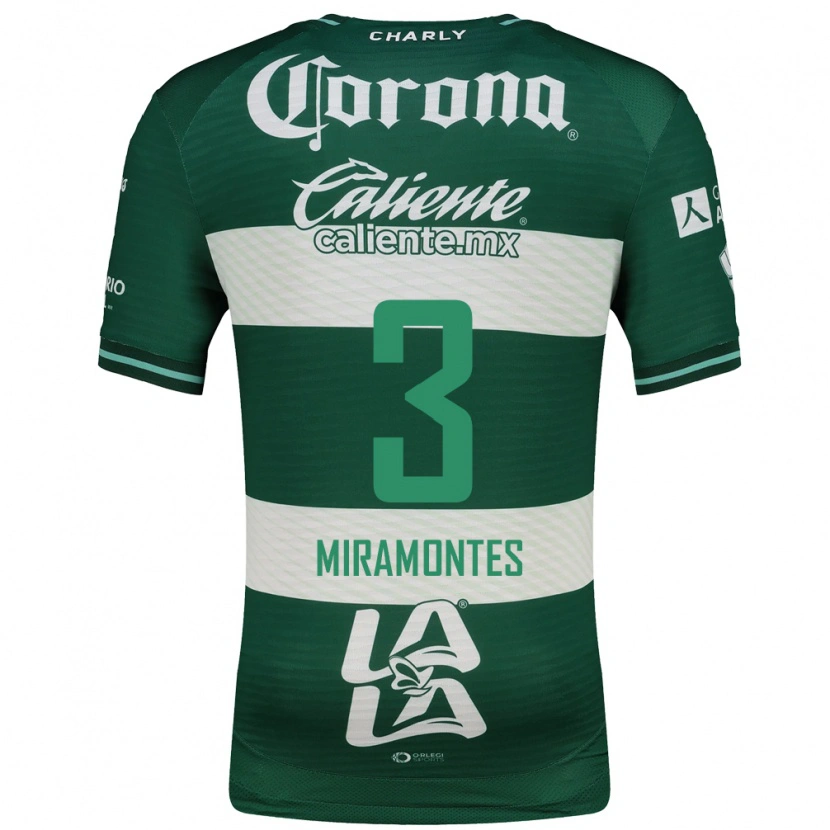 Danxen Criança Camisola Natalia Miramontes #3 Verde Branco Principal 2026/27 Camisa