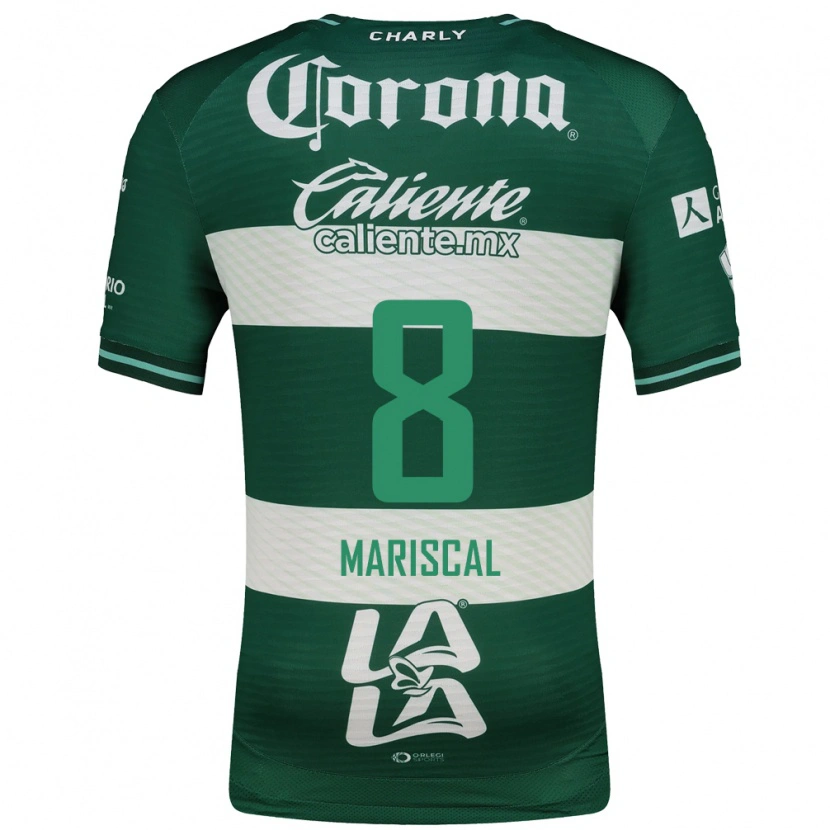 Danxen Criança Camisola Salvador Mariscal #8 Verde Branco Principal 2026/27 Camisa