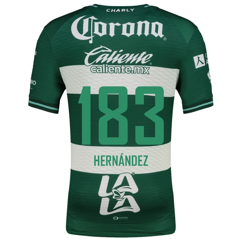 Danxen Criança Camisola Óscar Hernández #183 Verde Branco Principal 2026/27 Camisa