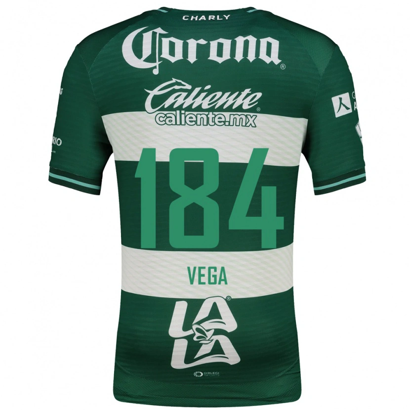 Danxen Criança Camisola Luis Vega #184 Verde Branco Principal 2026/27 Camisa