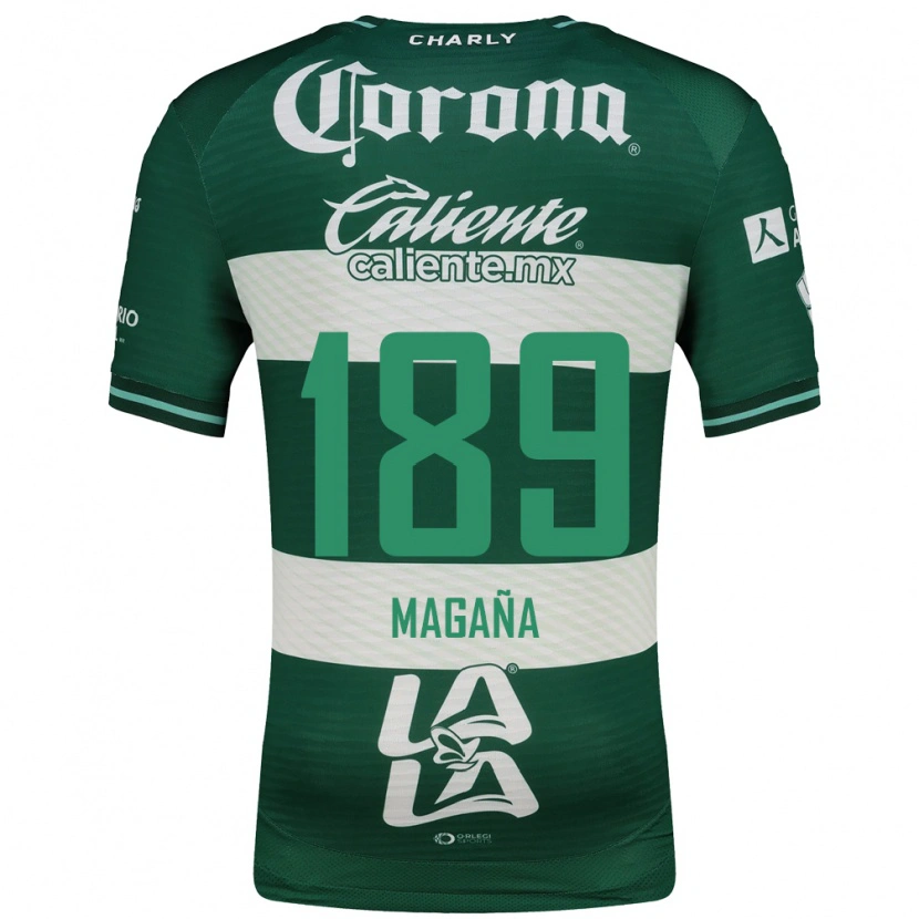 Danxen Criança Camisola Emilio Magaña #189 Verde Branco Principal 2026/27 Camisa