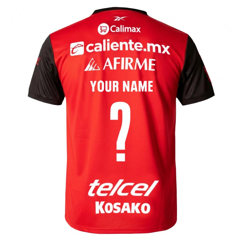 Danxen Criança Camisola Seu Nome #0 Preto Vermelho Principal 2026/27 Camisa