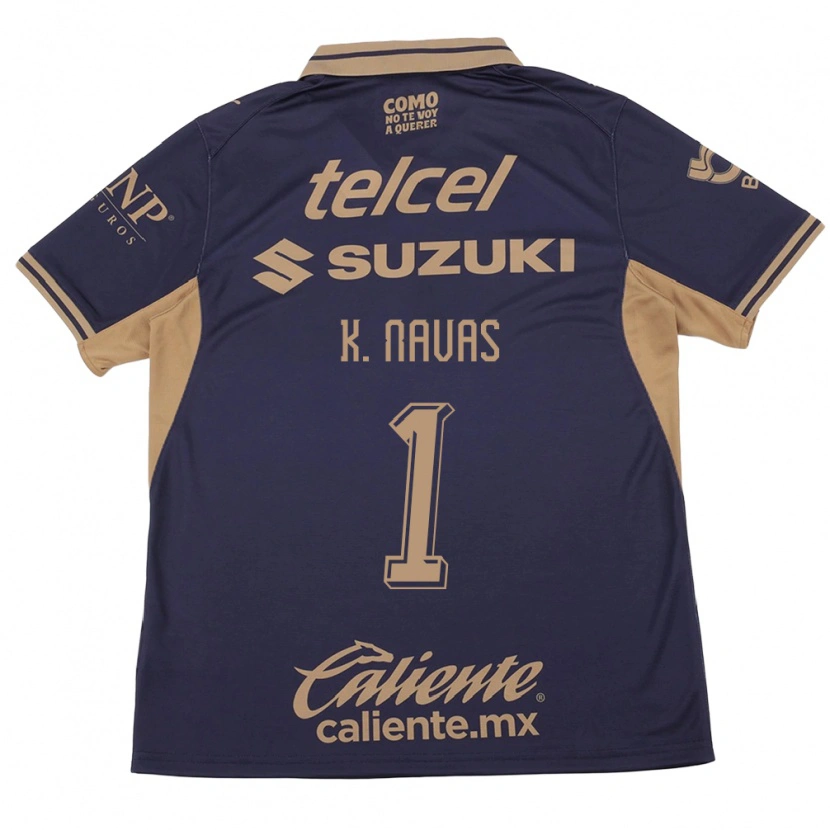 Danxen Criança Camisola Keylor Navas #1 Roxo Marrom Principal 2026/27 Camisa