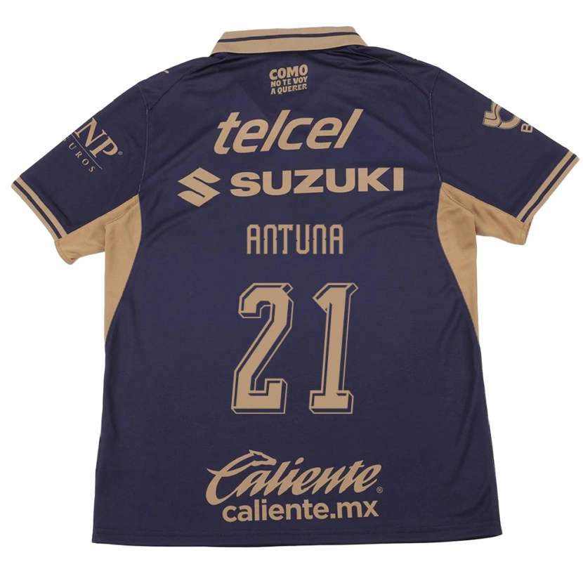 Danxen Criança Camisola Uriel Antuna #21 Roxo Marrom Principal 2026/27 Camisa