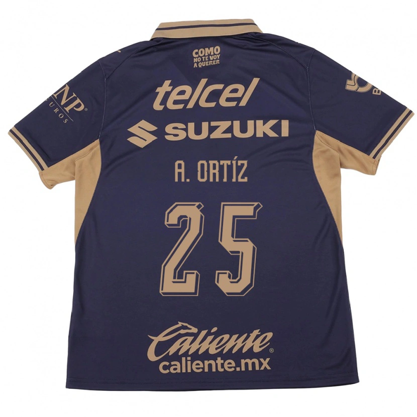 Danxen Criança Camisola Arturo Ortiz #25 Roxo Marrom Principal 2026/27 Camisa