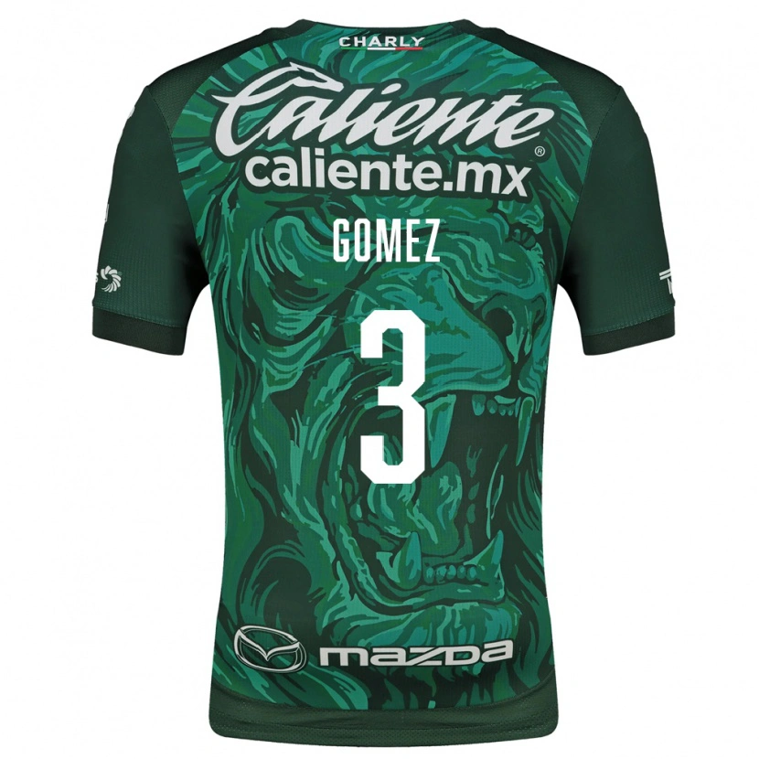 Danxen Criança Camisola Karen Gómez #3 Verde Preto Principal 2026/27 Camisa