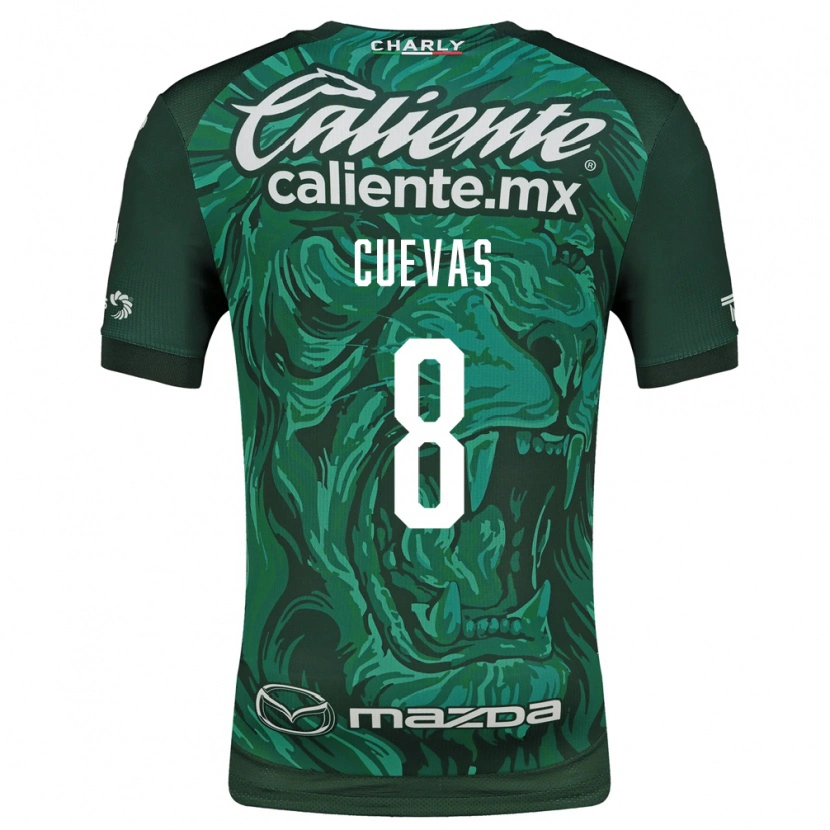 Danxen Criança Camisola Lucero Cuevas #8 Verde Preto Principal 2026/27 Camisa