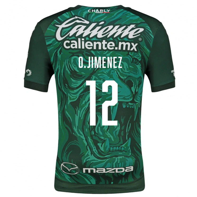 Danxen Criança Camisola Oscar Jimenez #12 Verde Preto Principal 2026/27 Camisa