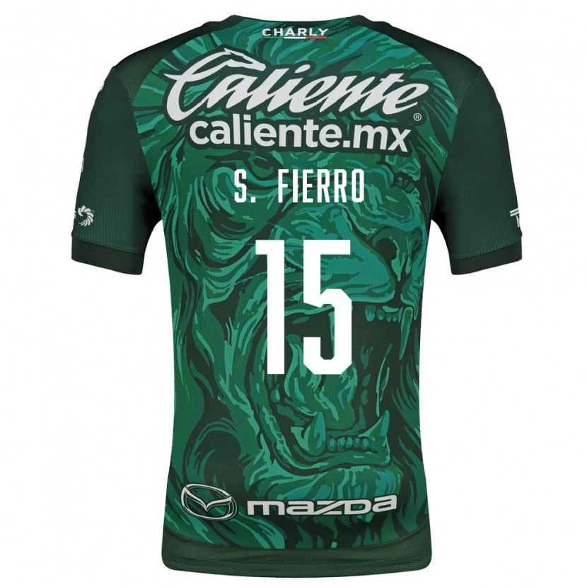 Danxen Criança Camisola Sebastián Fierro #15 Verde Preto Principal 2026/27 Camisa