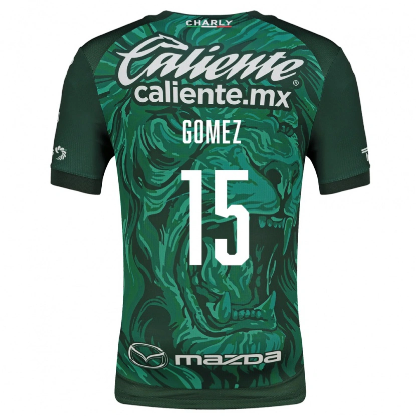 Danxen Criança Camisola Paulina Gómez #15 Verde Preto Principal 2026/27 Camisa