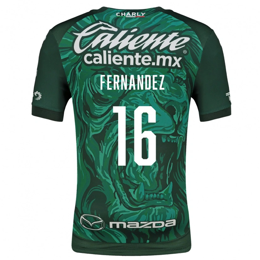 Danxen Criança Camisola Omar Fernández #16 Verde Preto Principal 2026/27 Camisa
