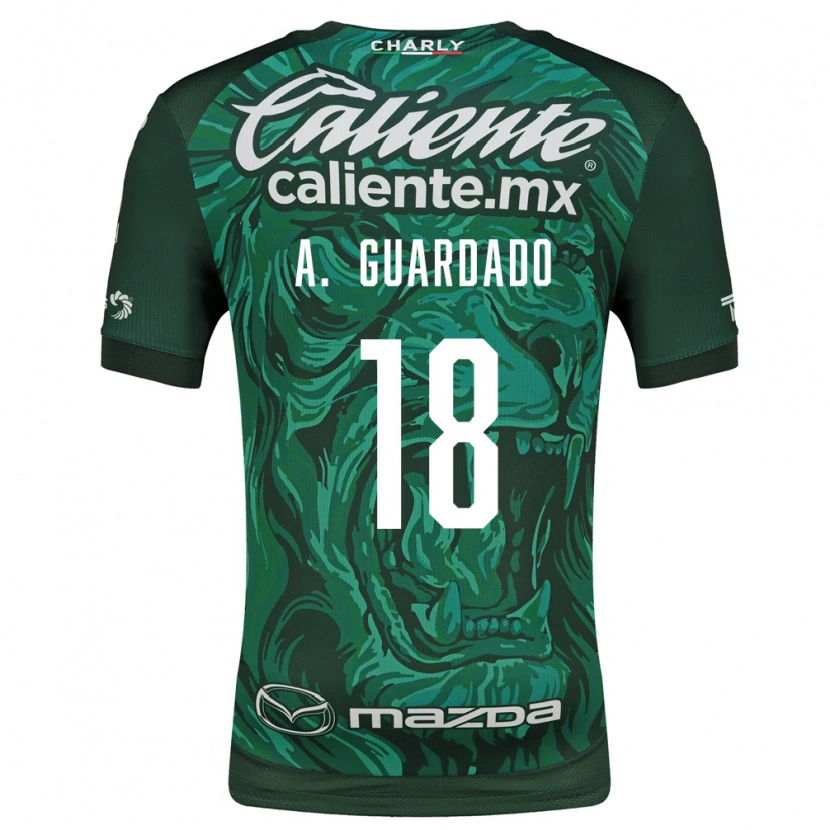 Danxen Criança Camisola Andres Guardado #18 Verde Preto Principal 2026/27 Camisa