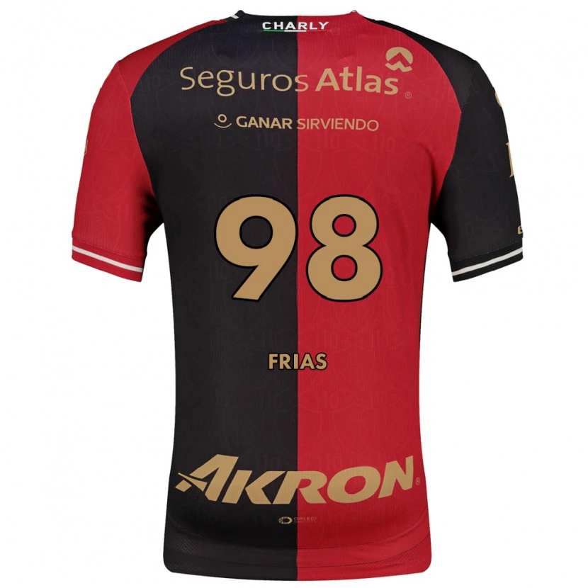 Danxen Criança Camisola Adonis Frías #98 Vermelho Preto Marrom Principal 2026/27 Camisa