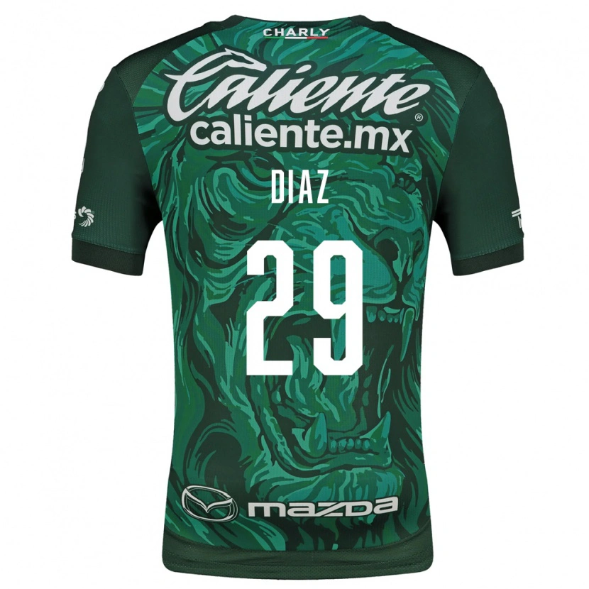 Danxen Criança Camisola Kenia Díaz #29 Verde Preto Principal 2026/27 Camisa