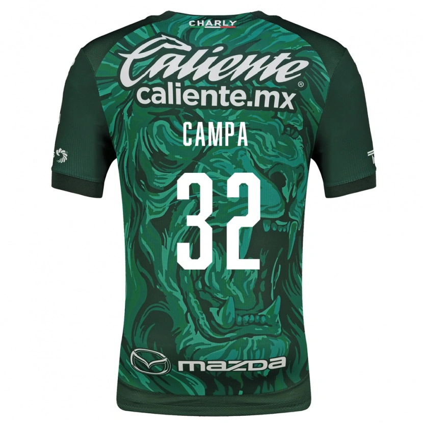 Danxen Criança Camisola Ana Campa #32 Verde Preto Principal 2026/27 Camisa