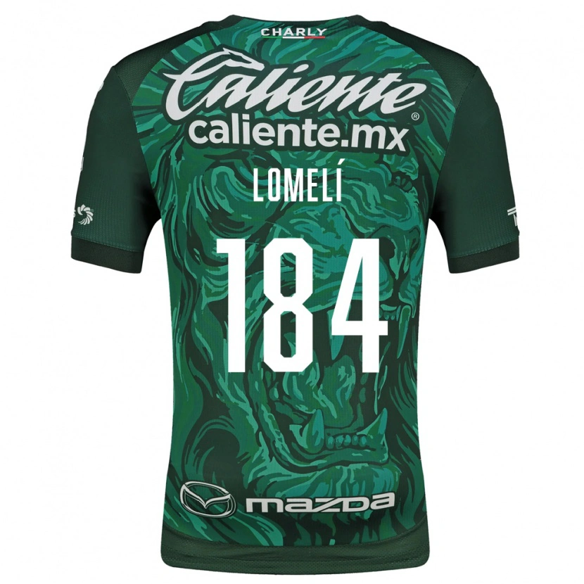 Danxen Criança Camisola Diego Lomelí #184 Verde Preto Principal 2026/27 Camisa