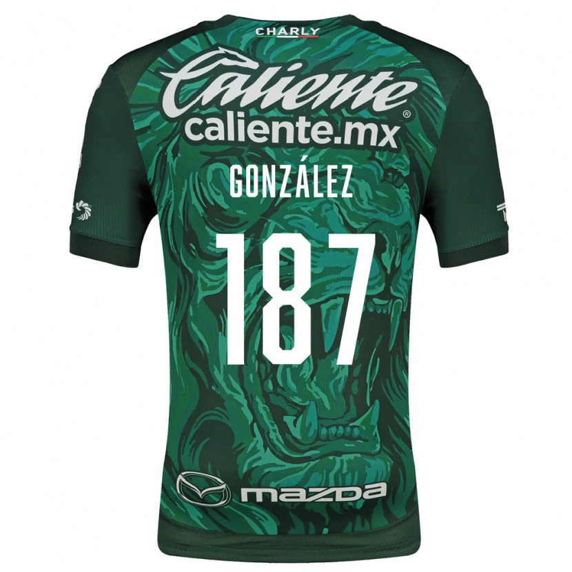 Danxen Criança Camisola Milán González #187 Verde Preto Principal 2026/27 Camisa