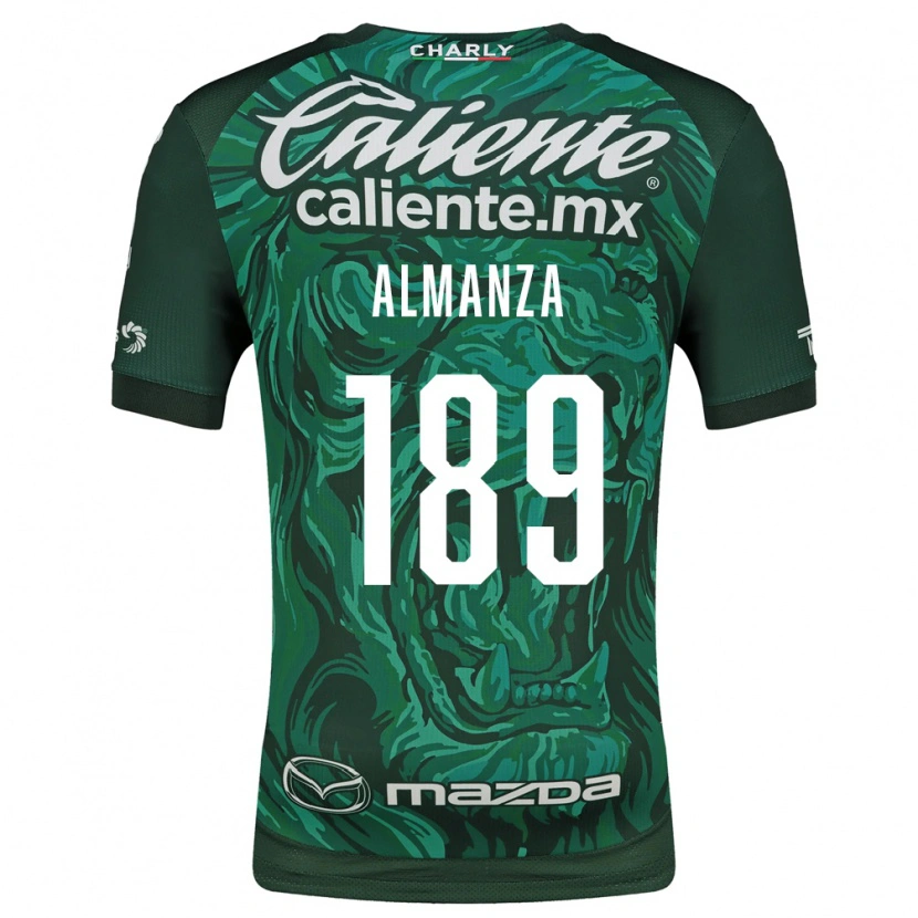 Danxen Criança Camisola Román Almanza #189 Verde Preto Principal 2026/27 Camisa