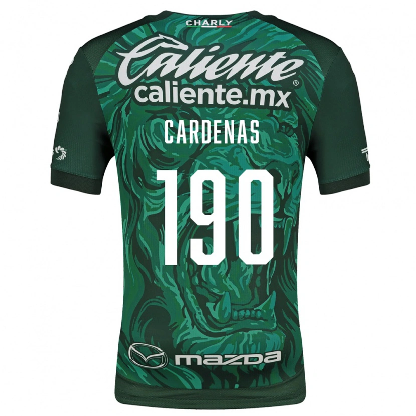 Danxen Criança Camisola Emilio Cárdenas #190 Verde Preto Principal 2026/27 Camisa