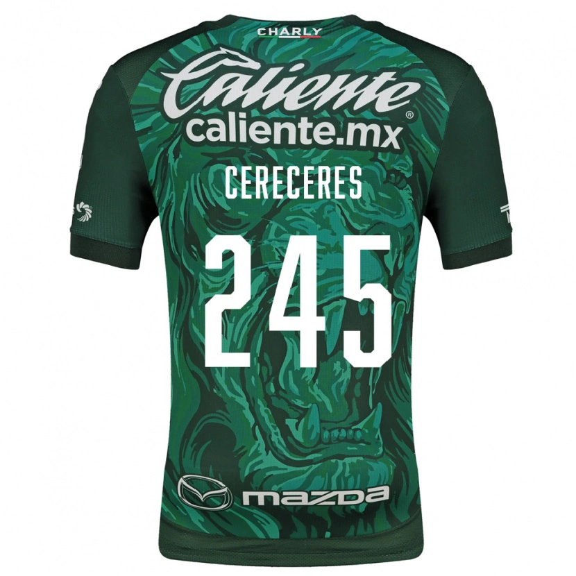 Danxen Criança Camisola Thomas Cereceres #245 Verde Preto Principal 2026/27 Camisa