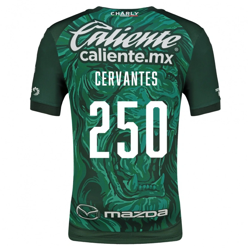 Danxen Criança Camisola Christian Cervantes #250 Verde Preto Principal 2026/27 Camisa
