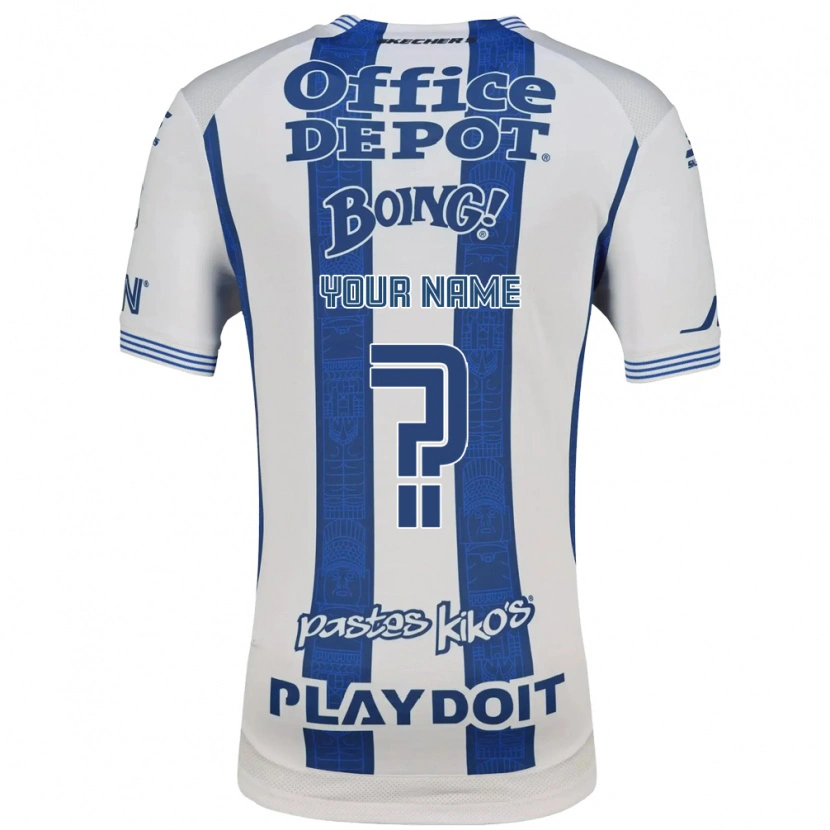Danxen Criança Camisola Seu Nome #0 Branco Azul Marinho Principal 2026/27 Camisa