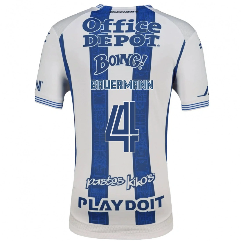 Danxen Criança Camisola Eduardo Bauermann #4 Branco Azul Marinho Principal 2026/27 Camisa