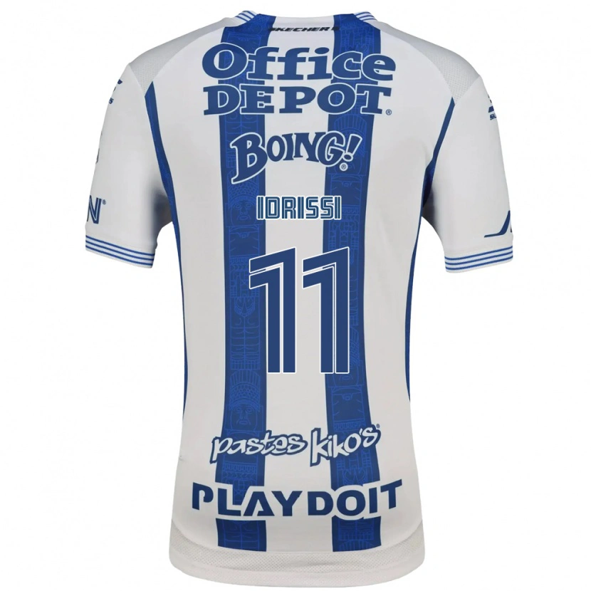 Danxen Criança Camisola Oussama Idrissi #11 Branco Azul Marinho Principal 2026/27 Camisa