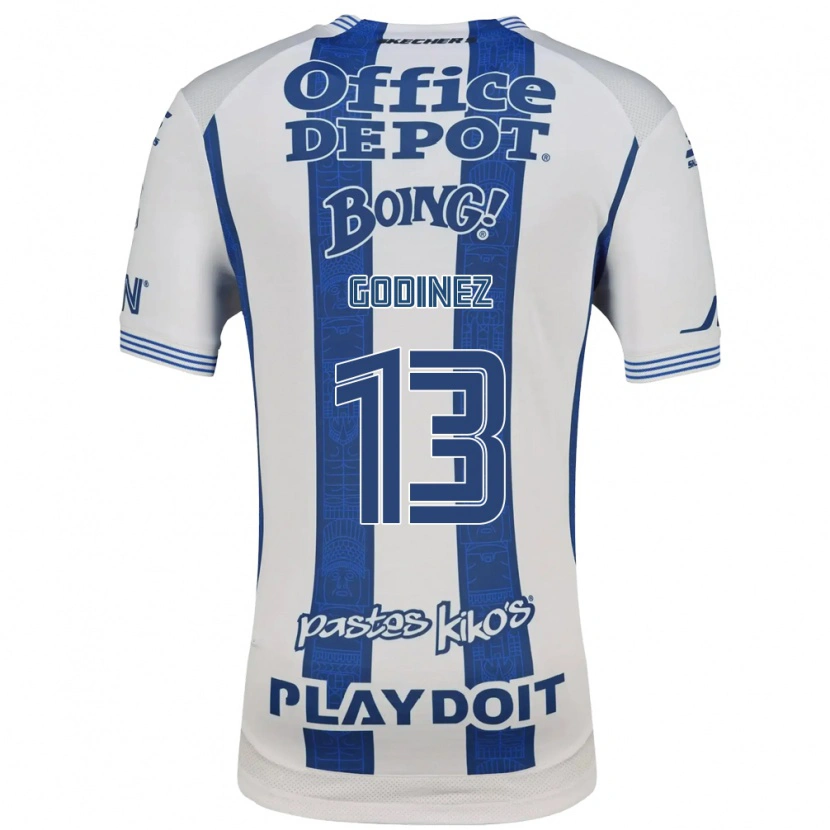 Danxen Criança Camisola Alexandra Godinez #13 Branco Azul Marinho Principal 2026/27 Camisa