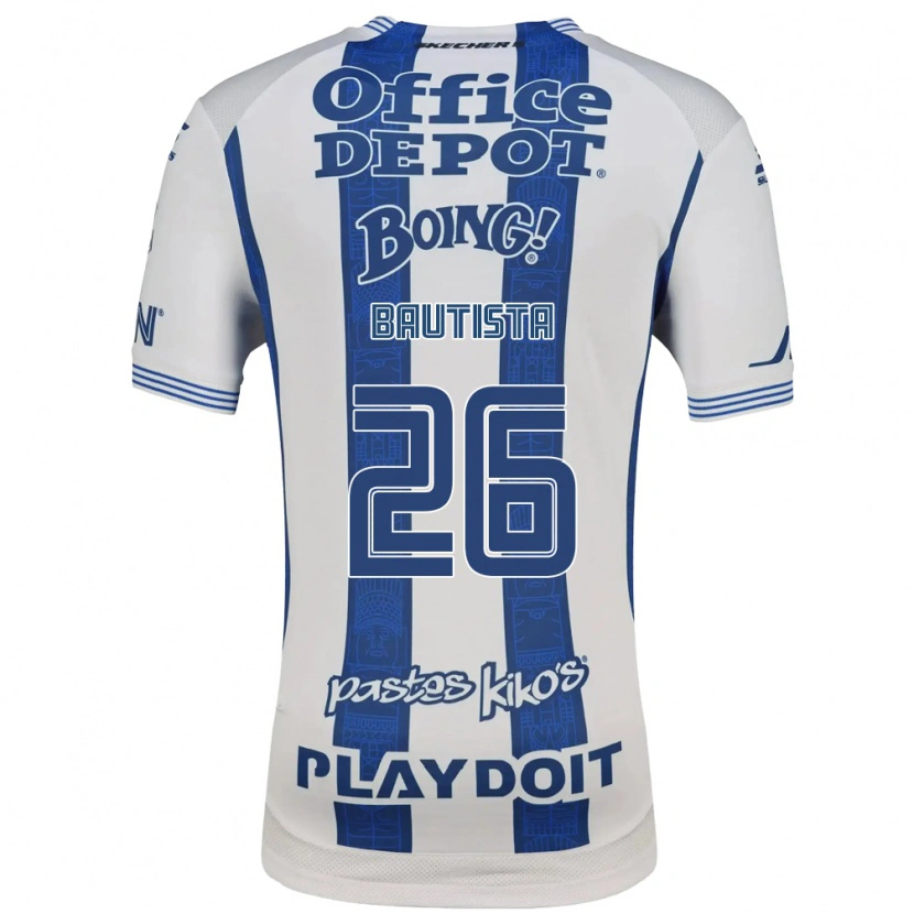 Danxen Criança Camisola Alán Bautista #26 Branco Azul Marinho Principal 2026/27 Camisa