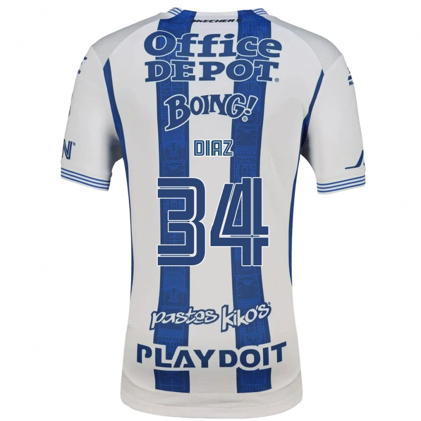Danxen Criança Camisola Karen Díaz #34 Branco Azul Marinho Principal 2026/27 Camisa