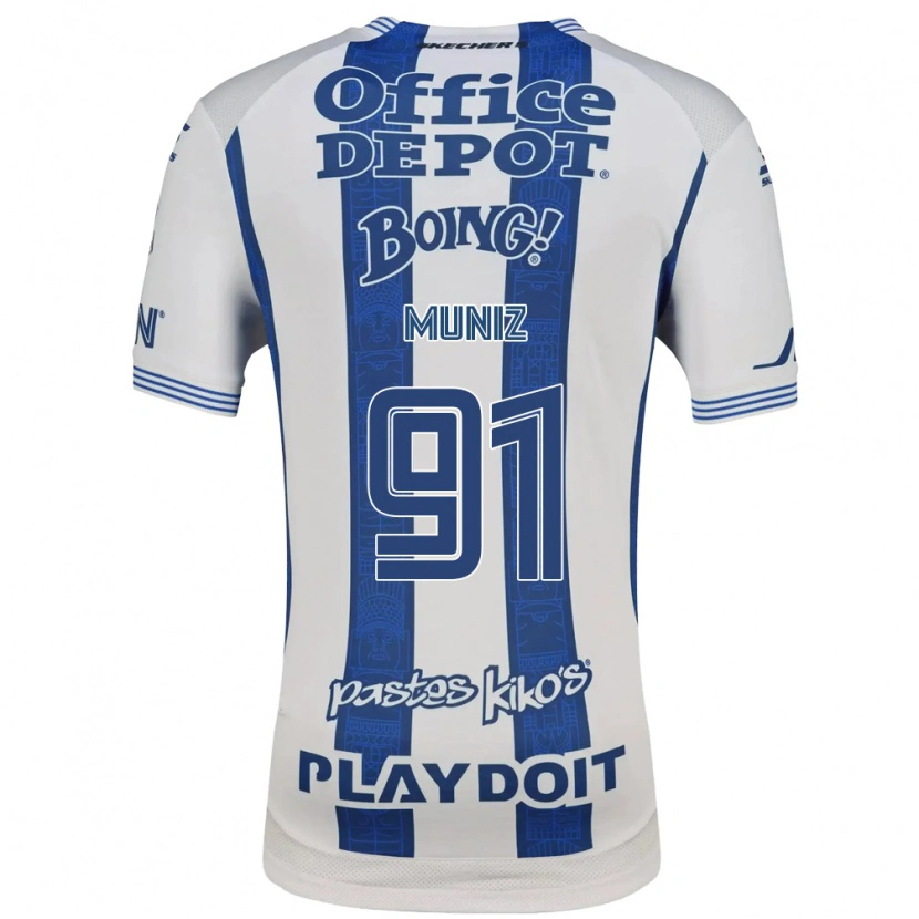Danxen Criança Camisola Brandon Muñiz #91 Branco Azul Marinho Principal 2026/27 Camisa