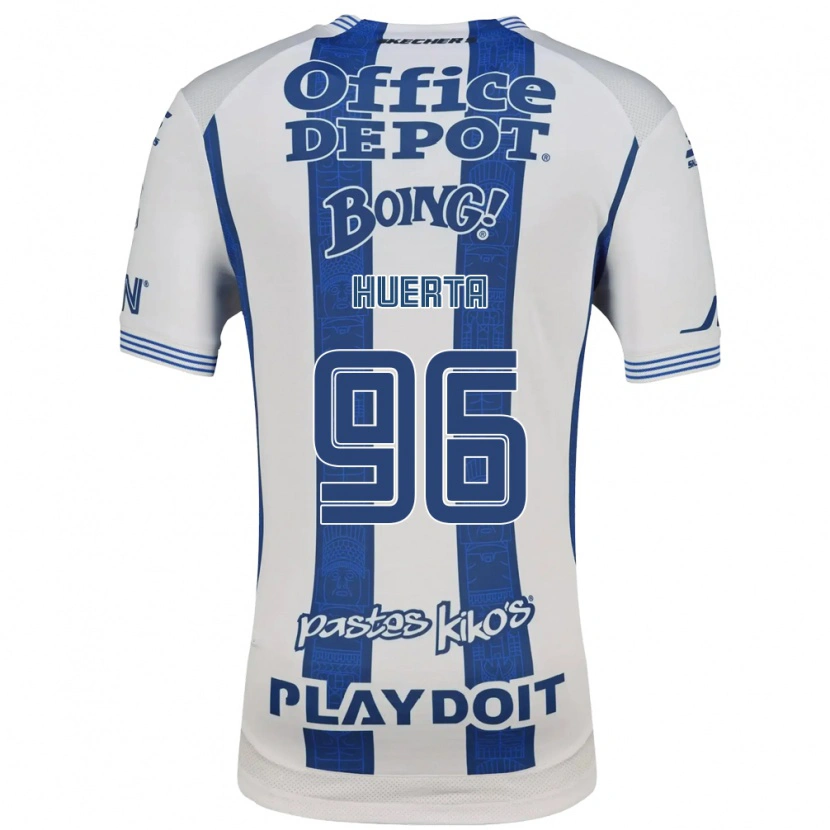 Danxen Criança Camisola Edwin Huerta #96 Branco Azul Marinho Principal 2026/27 Camisa