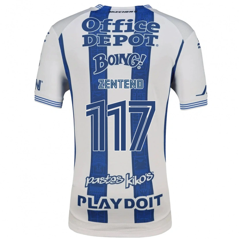 Danxen Criança Camisola Gustavo Zenteno #117 Branco Azul Marinho Principal 2026/27 Camisa