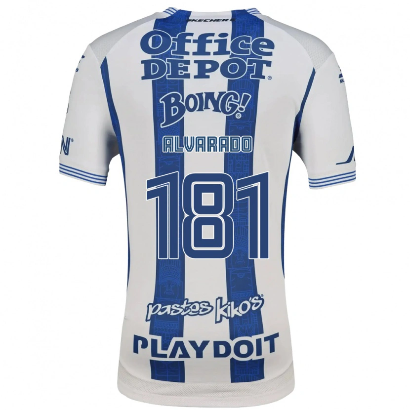 Danxen Criança Camisola Brandón Alvarado #181 Branco Azul Marinho Principal 2026/27 Camisa