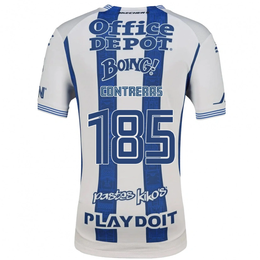 Danxen Criança Camisola Ari Contreras #185 Branco Azul Marinho Principal 2026/27 Camisa