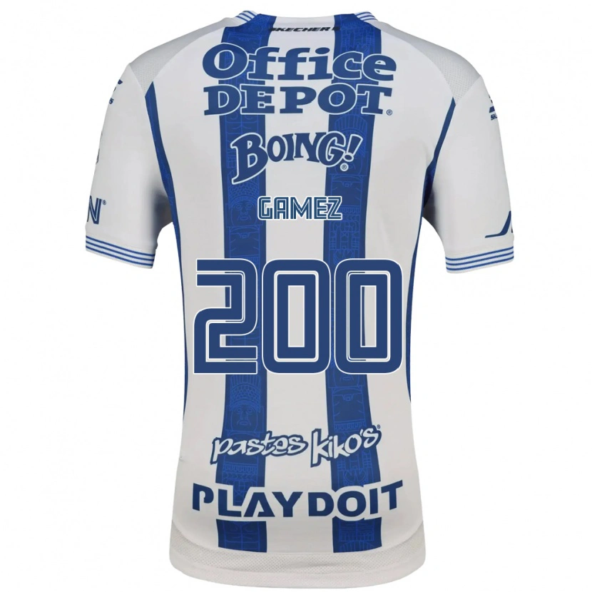 Danxen Criança Camisola Sergio Gámez #200 Branco Azul Marinho Principal 2026/27 Camisa