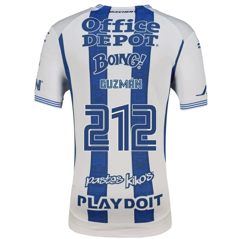 Danxen Criança Camisola Enrique Guzmán #212 Branco Azul Marinho Principal 2026/27 Camisa