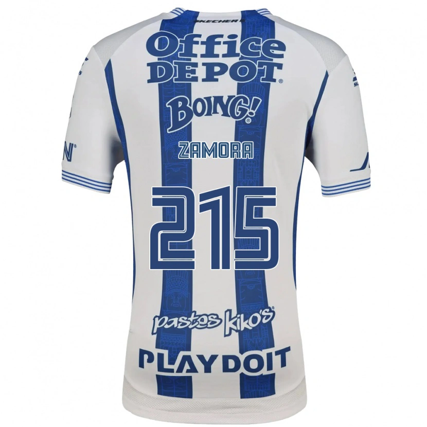 Danxen Criança Camisola Yahir Zamora #215 Branco Azul Marinho Principal 2026/27 Camisa
