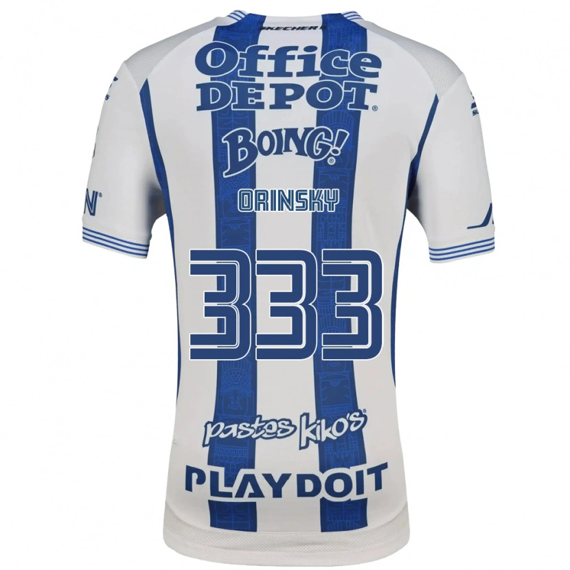 Danxen Criança Camisola Edson Orinsky #333 Branco Azul Marinho Principal 2026/27 Camisa