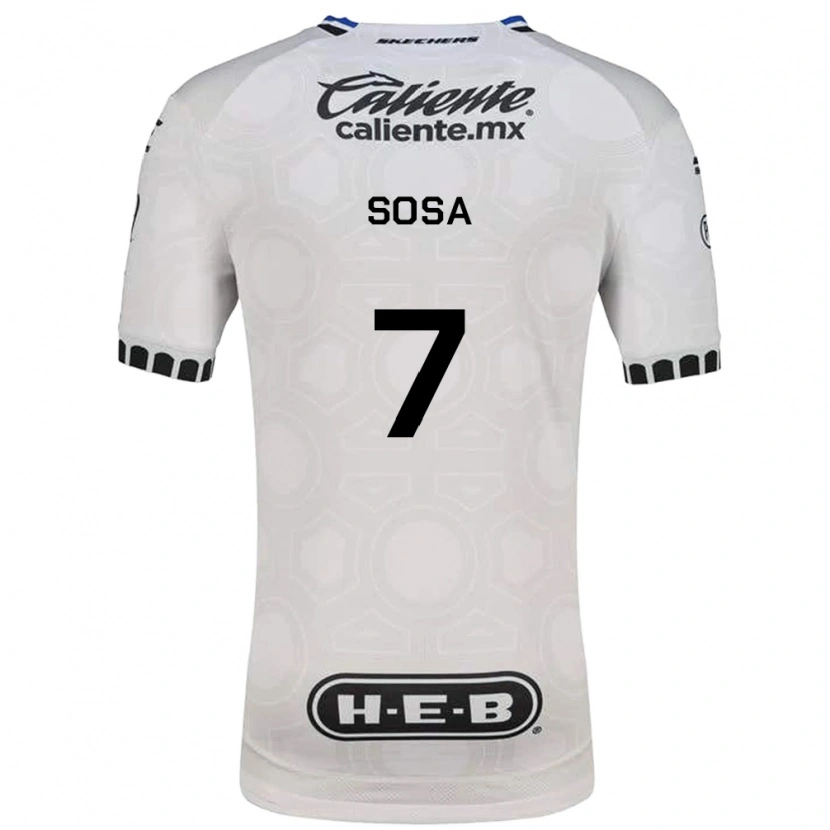 Danxen Criança Camisola Samuel Sosa #7 Branco Preto Azul Principal 2026/27 Camisa