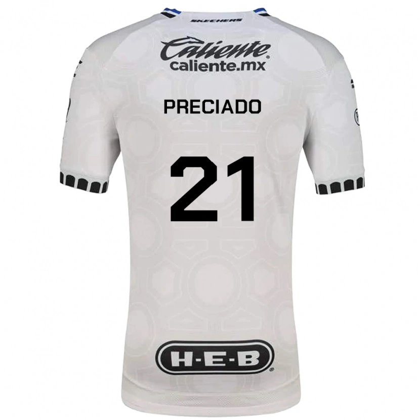 Danxen Criança Camisola Ayrton Preciado #21 Branco Preto Azul Principal 2026/27 Camisa
