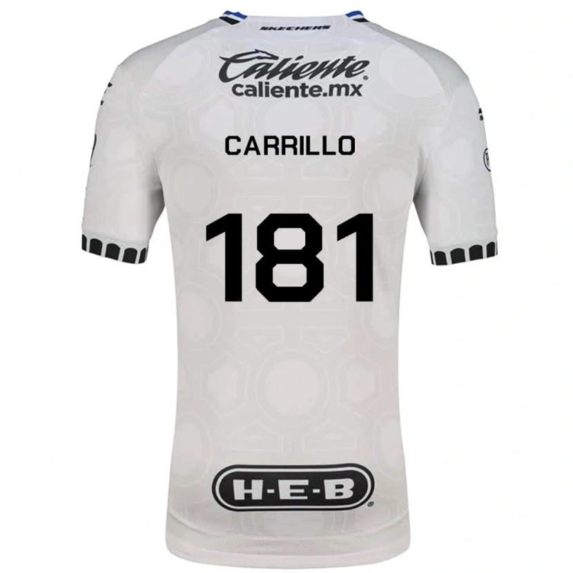 Danxen Criança Camisola Ángel Carrillo #181 Branco Preto Azul Principal 2026/27 Camisa