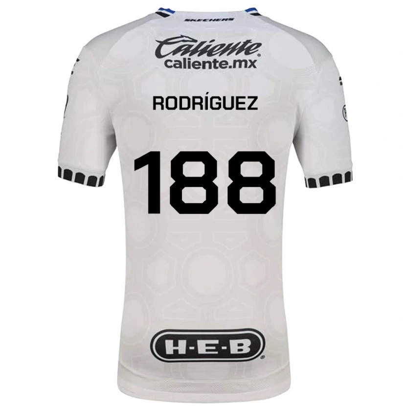 Danxen Criança Camisola Darío Rodríguez #188 Branco Preto Azul Principal 2026/27 Camisa