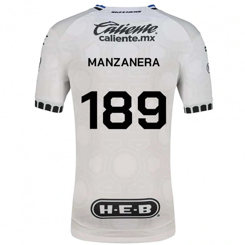 Danxen Criança Camisola Luis Manzanera #189 Branco Preto Azul Principal 2026/27 Camisa