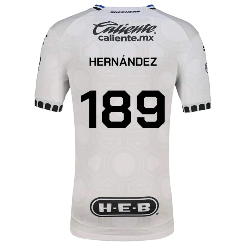 Danxen Criança Camisola Sebastián Hernández #189 Branco Preto Azul Principal 2026/27 Camisa