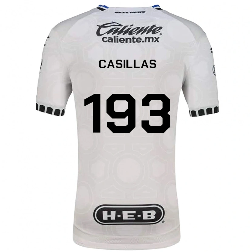 Danxen Criança Camisola Mauricio Casillas #193 Branco Preto Azul Principal 2026/27 Camisa
