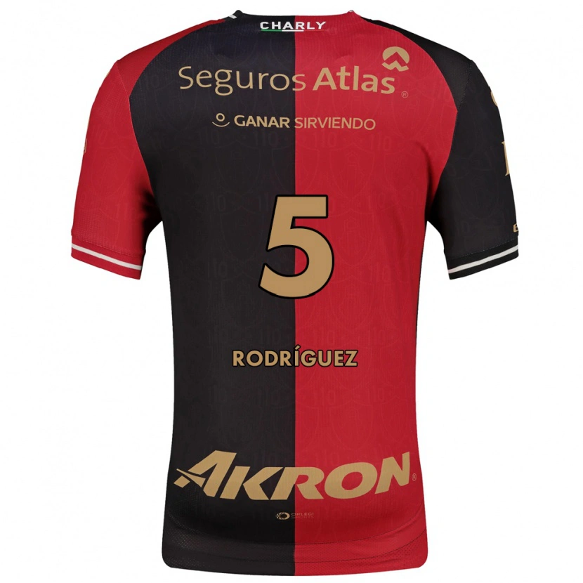 Danxen Criança Camisola Jorge Rodríguez #5 Vermelho Preto Marrom Principal 2026/27 Camisa